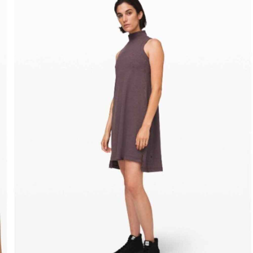Lululemon Gone for the Week Dress Heathered Antique Bark Size S